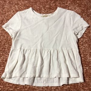 pacsun white babydoll shirt